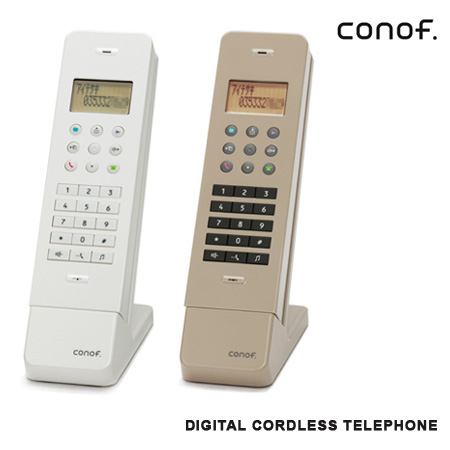 おしゃれなデザイン電話機 Conof コノフ デジタルコードレスフォン インテリアくりっぷ