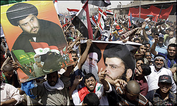moqtada al-sadr against USIraq securuty pact
