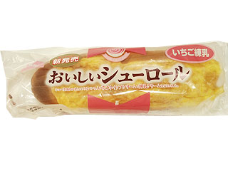 おいしいシューロール　いちご練乳　敷島製パン