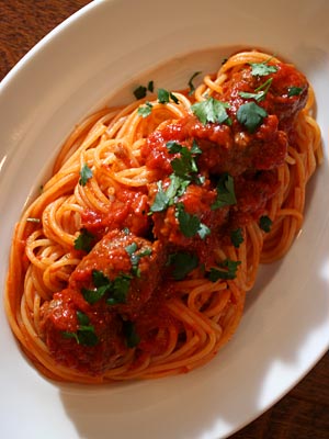 Spaghetti con Polpette　ミートボールのスパゲッティ