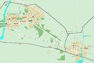 包頭市　市街地図