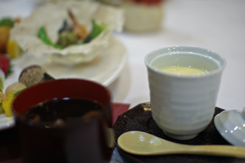 茶碗蒸し＆味噌汁