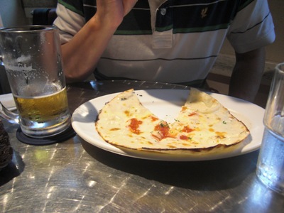 ゴンルゴンゾーラのピザ