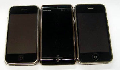 Lenovo Ophone And Apple iPhone