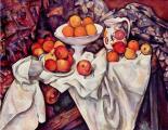 ポール・セザンヌ「リンゴとオレンジのある静物」