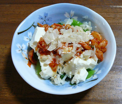 豆腐のキムチサラダ