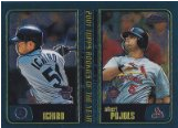 MLBカード【イチロー】【アルバート　プホルス】2001 Topps Chrome Traded 2001 Rookie of The Year（Ichiro）（Albert Pujols）